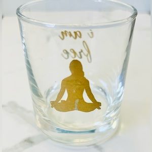 Meditation “I am free” Candle Holder